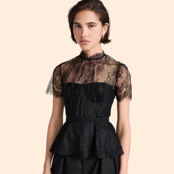 Jonathan Simkhai Kehlani Lace Bustier Top